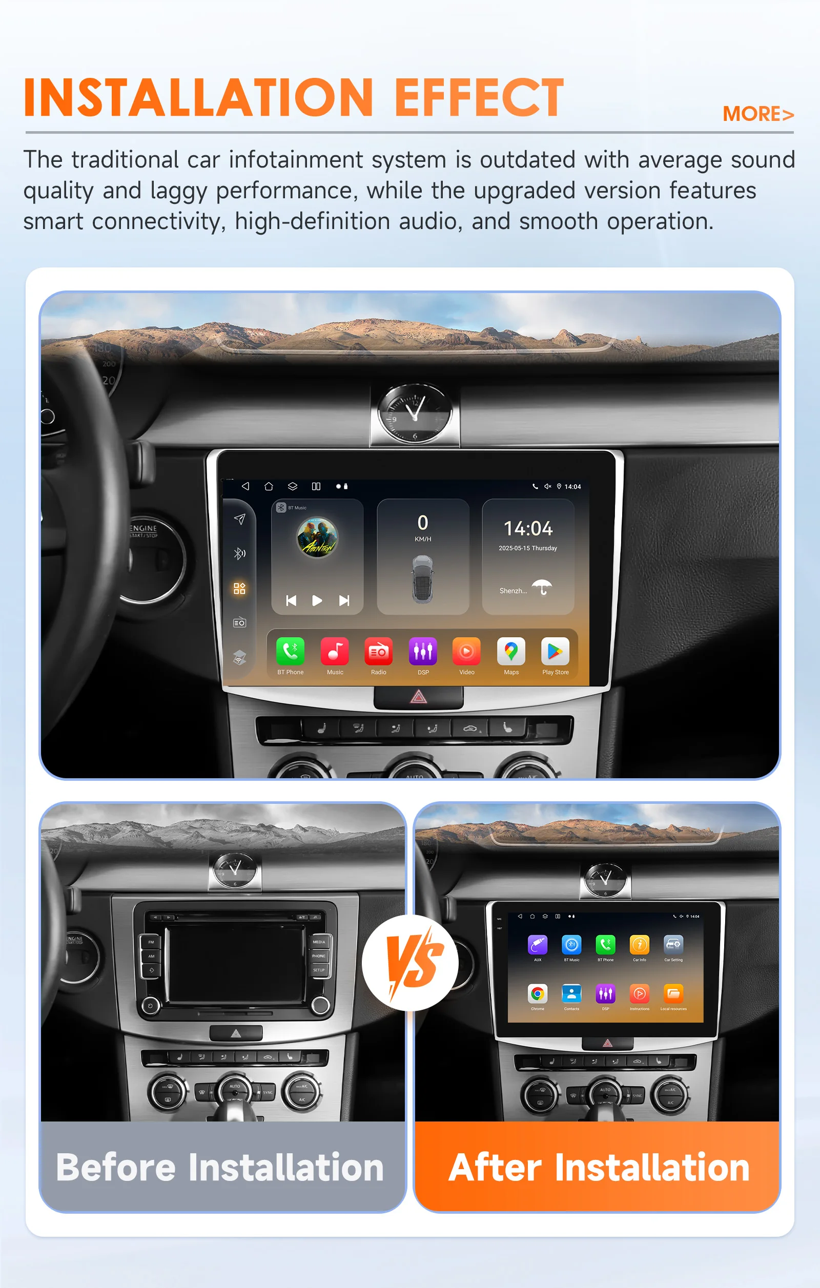Hizpo Android Auto Radio For Volkswagen VW Passat B7 CC 2010-2015 Multimedia Player 2din AutoRadio GPS Stereo Carplay AI Voice