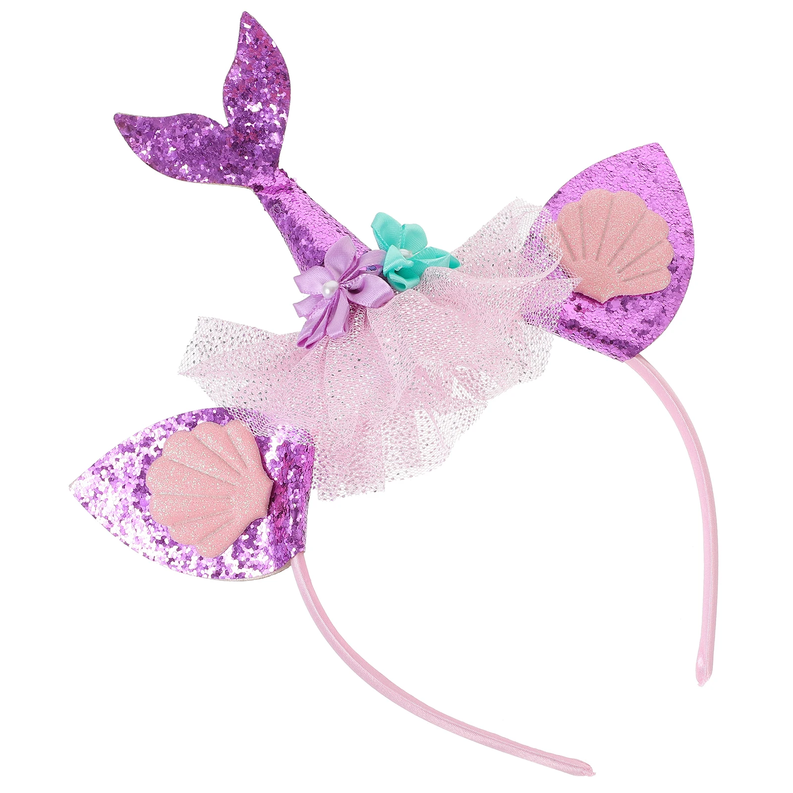 

Mermaid Headb Baby Hair Accessories Newborn Fabric Tail Decor Hairstyle Accessories Mermaid Headb Golden Color