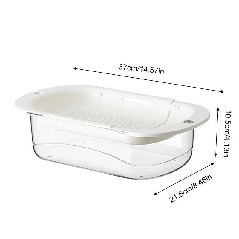 Fruit Vegetable Drainer For Sink Retractable Fruits Vegetable Washing Basket Kitchen Strainer Colander For Wash Vegetables And