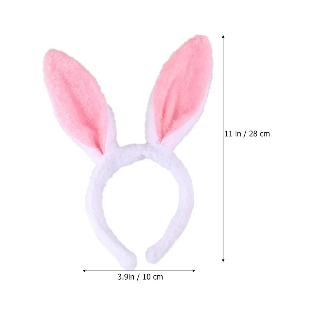 3 set Bunny Ears Headband Set With Tail Bowtie For Kids Party Cosplay Costume Masquerade Fashion Prop Hair Accessory Rabbit Ear
