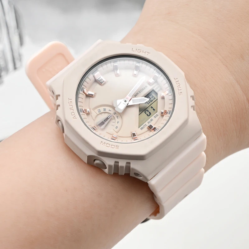 16 مللي متر الراتنج بولي TPU الإفراج السريع الفرقة ل كاسيو GMA S2100 G-Shock نمط استبدال حزام دائم مريح مقاوم للماء