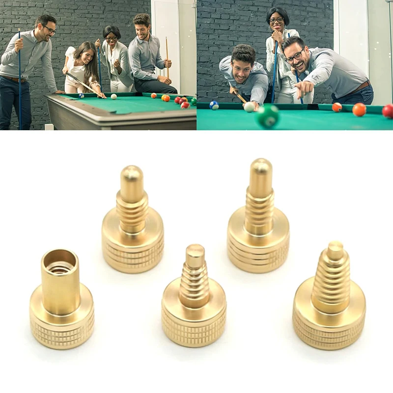Billiard Brass Counterweight Screw, Pool Cue Butt Weight Adjuster, Sturdy Joint Protector for Cue Bottom, Professional Accessory