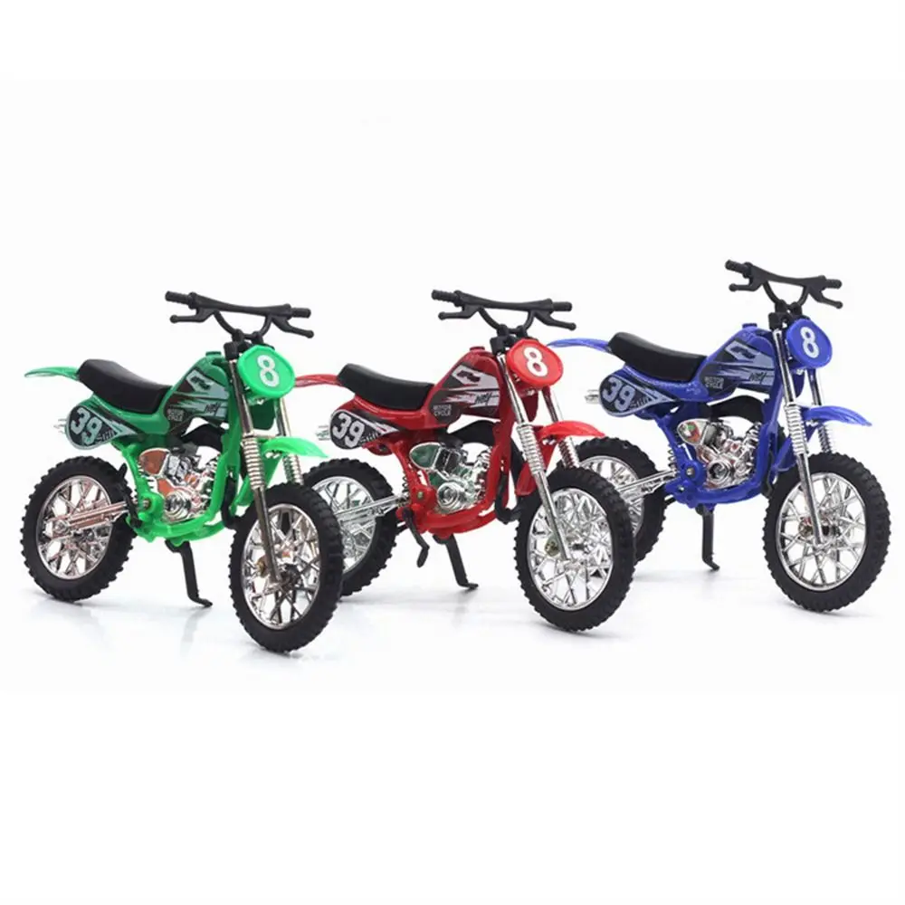 Simulated Motorcycle Model Off-road Vehicle Collection Alloy Motocross Toy Sliding Function Diecast Motorcycle Metal Toy