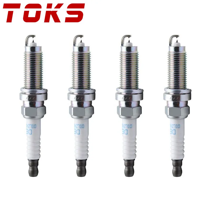 4pcs Iridium Spark Plugs DILZKAR7C11S 90137 For 2015-2018 Honda Fit 1.5L DILZKAR7C-11S 12290-5R0-003