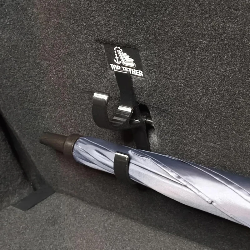 2 قطعة خطاف مظلة السيارة، خطافات صندوق السيارة العالمية، حامل مظلة صندوق السيارة العالمي، بدون حفر