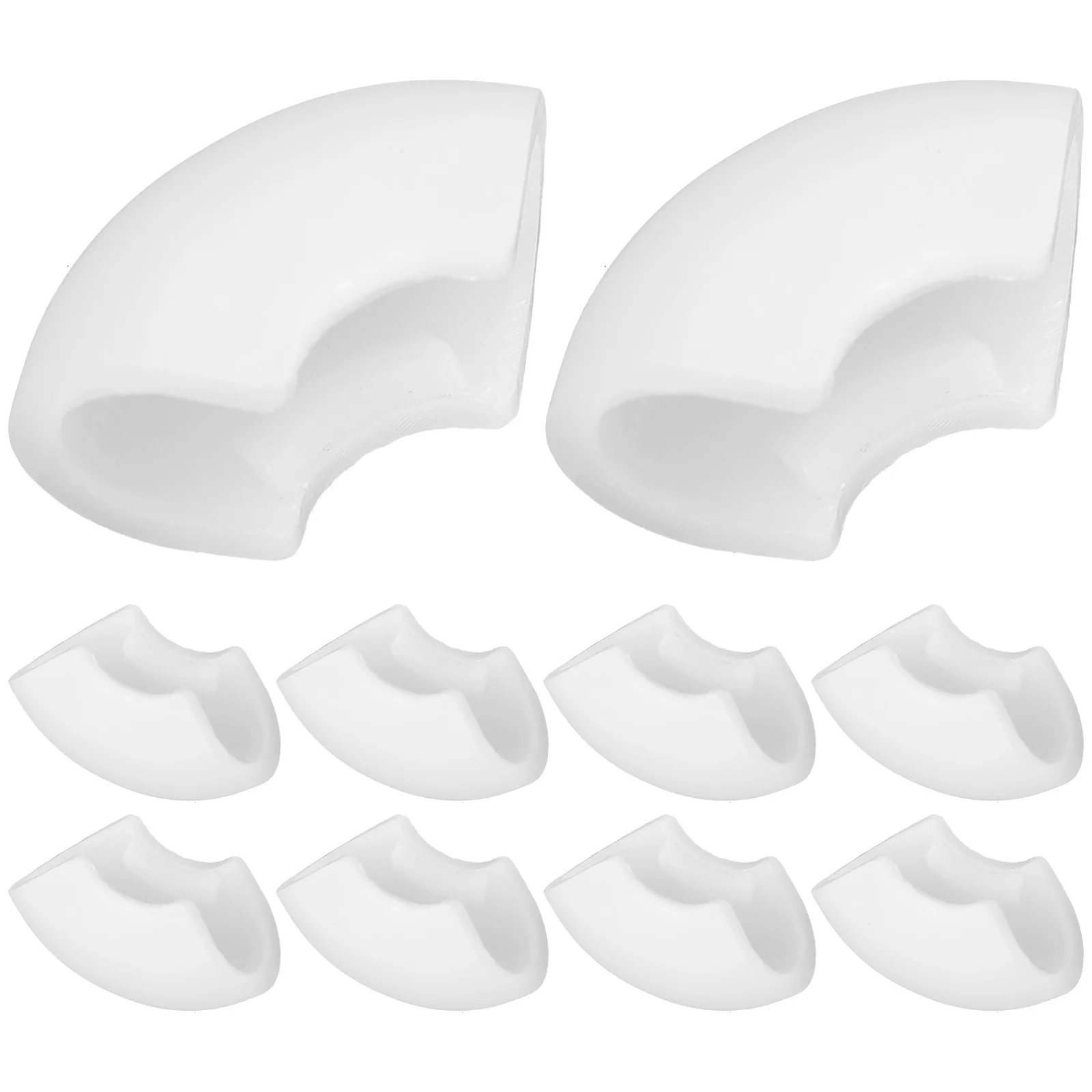 10 قطعة منصات القدم كرسي البلاستيك الإبداعية على شكل الساق يغطي عدم الانزلاق حافظات الأرضية منصات الأثاث للأرضيات الصلبة