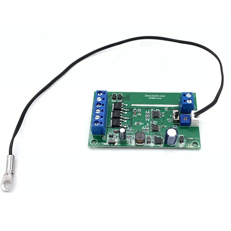 

AT82-Temp 2-4 Wire DC 12V 24V 48V 10A PWM Fan Temperature Control Monitor Fan Speed Governor Switch Controller Chassis Cabinet