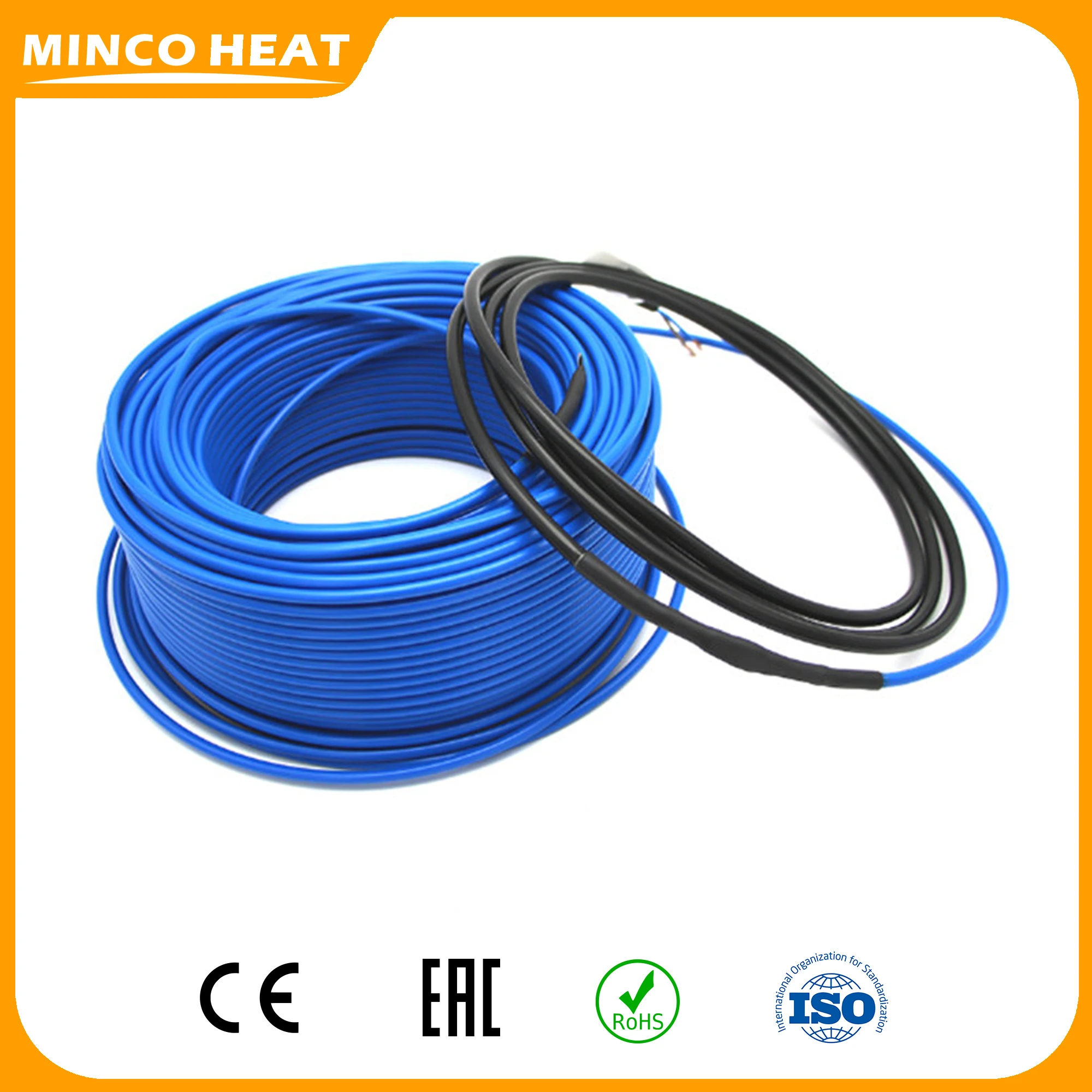 

Minco Heat 20W/m 200~240V Low Cost Cable Fluoropolymer Insulated Alloy Heating Cable/Wire Used for Various Underfloor Heating