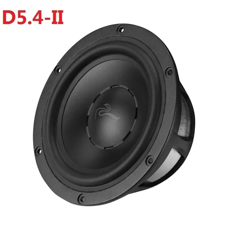 1 Pieces Original HiVi D5.4-II 5'' Midrange Speaker Driver Neodymium Magnet Casting Aluminum Frame 4ohm/80W OD=145mm