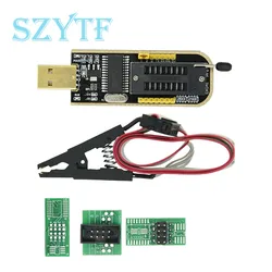 1PCS CH341A 24 25 Series EEPROM Flash BIOS USB Programmer Module + SOIC8 SOP8 Test Clip For EEPROM 93CXX / 25CXX / 24CXX