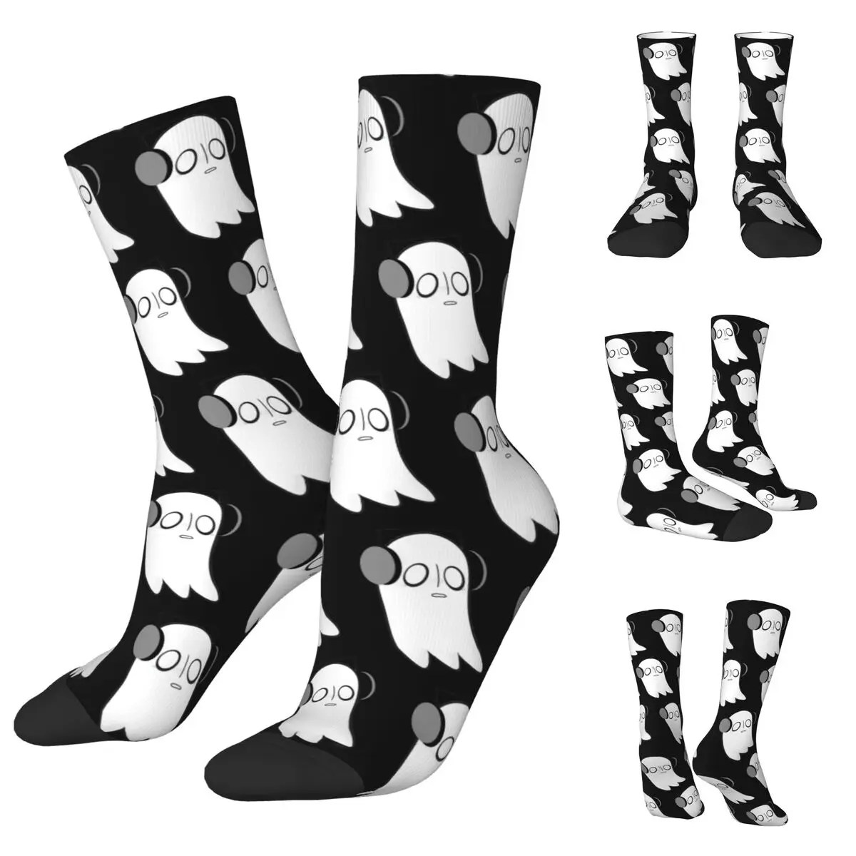 

Sans And Papyrus Sprites Undertale Napstablook Unisex Socks,Windproof 3D Print Happy Socks Street Style Crazy Sock