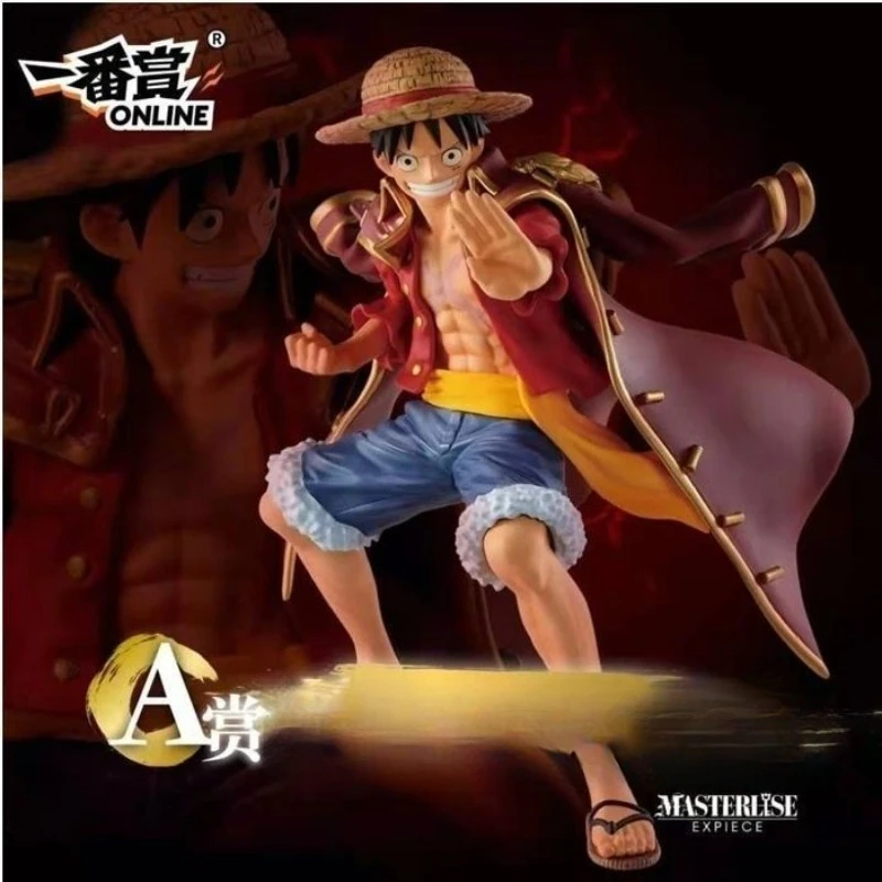 Leggendaria Era Una ricompensa Ichiban Kuji One Piece Mantello Rufy Figura Ornamenti periferici Bandai Banpresto Modello di fumetti giapponesi