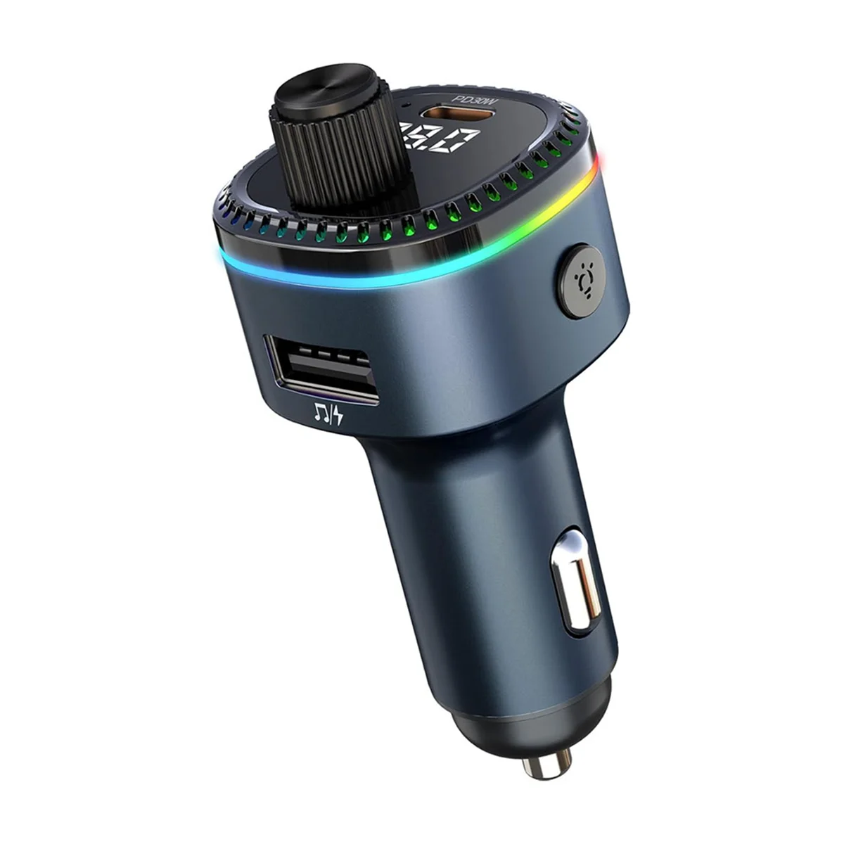 Transmisor FM Bluetooth 5.3 popular para automóvil, adaptador para automóvil Bluetooth