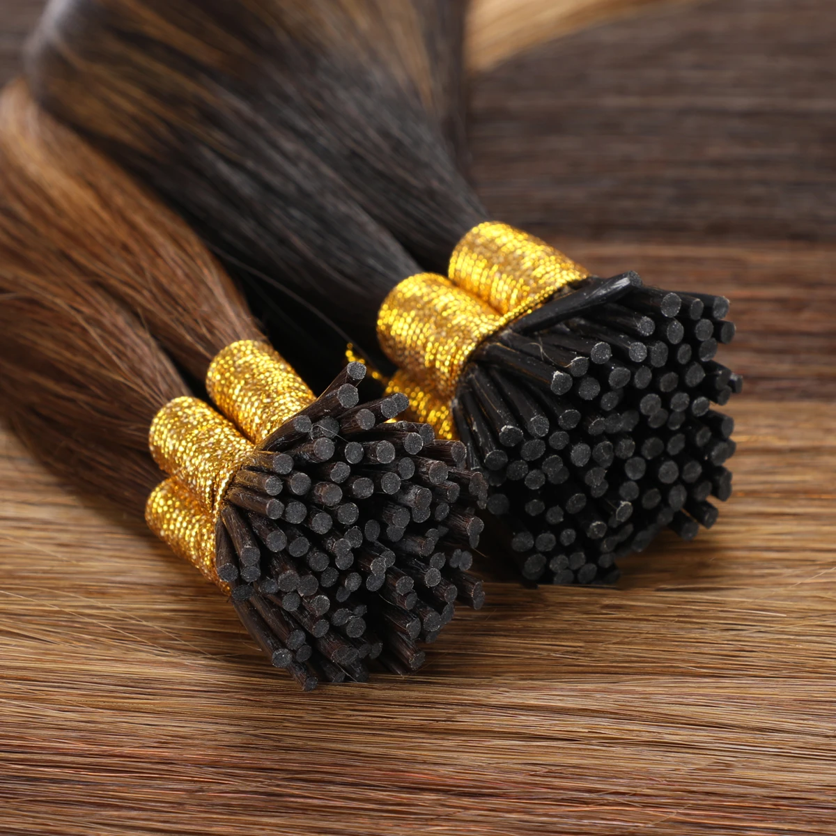 18inch Natural Remy I- Tip Human Hair Extensions 50 Strands Cold Fusion Keratin Stick for Easy Installation And Volume Boost