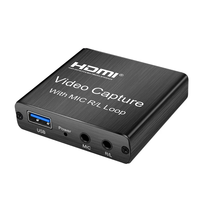 HDMI-compatible Video Capture Card 1080p Board Game Capture Card USB 2.0 Recorder Box Device for Live Streaming Video Recording