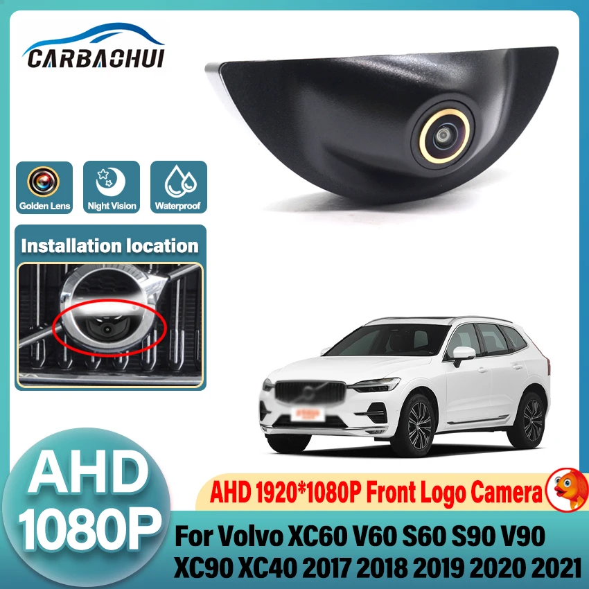 1920*1080P AHD 170° Front Logo View Camera For Volvo XC60 V60 S60 S90 V90 XC90 XC40 2017 2018 2019 2020 2021 Vehicle Car Camera
