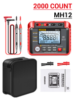 ANENG MH12 Ohm Tester Smart Digital Multimeter 50V-1000V Insulation Earth High Voltage Resistance Meter Tester Megohmmeter Tools