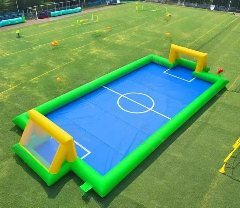 

Send PVC Inflatable Football Field, Football Field with Blower Tarp, Model with Printed Logo, Including Repair Accessories