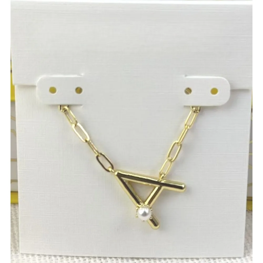 VKVVA Pearl Letter A-Z Short Pendant Necklace in White Pearl for Women, Fashion Jewelry,Unique Gifts