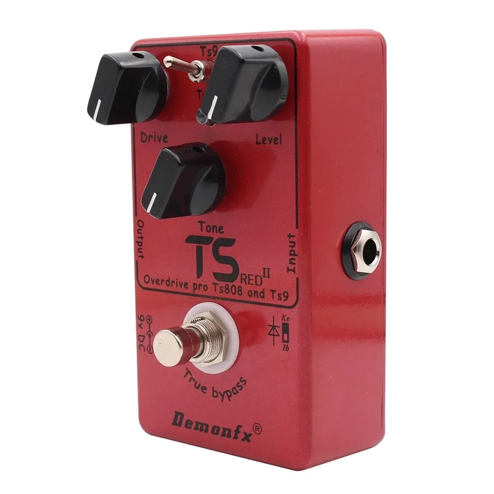 DemonFX TS Red Pro Overdrive Effect Pedal , Ts808 and Ts9 Drive Guitar Pedal True Bypass