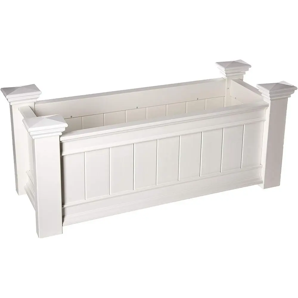 

Виниловая уличная коробка для кашпо шириной 42 дюйма x 16 дюймов