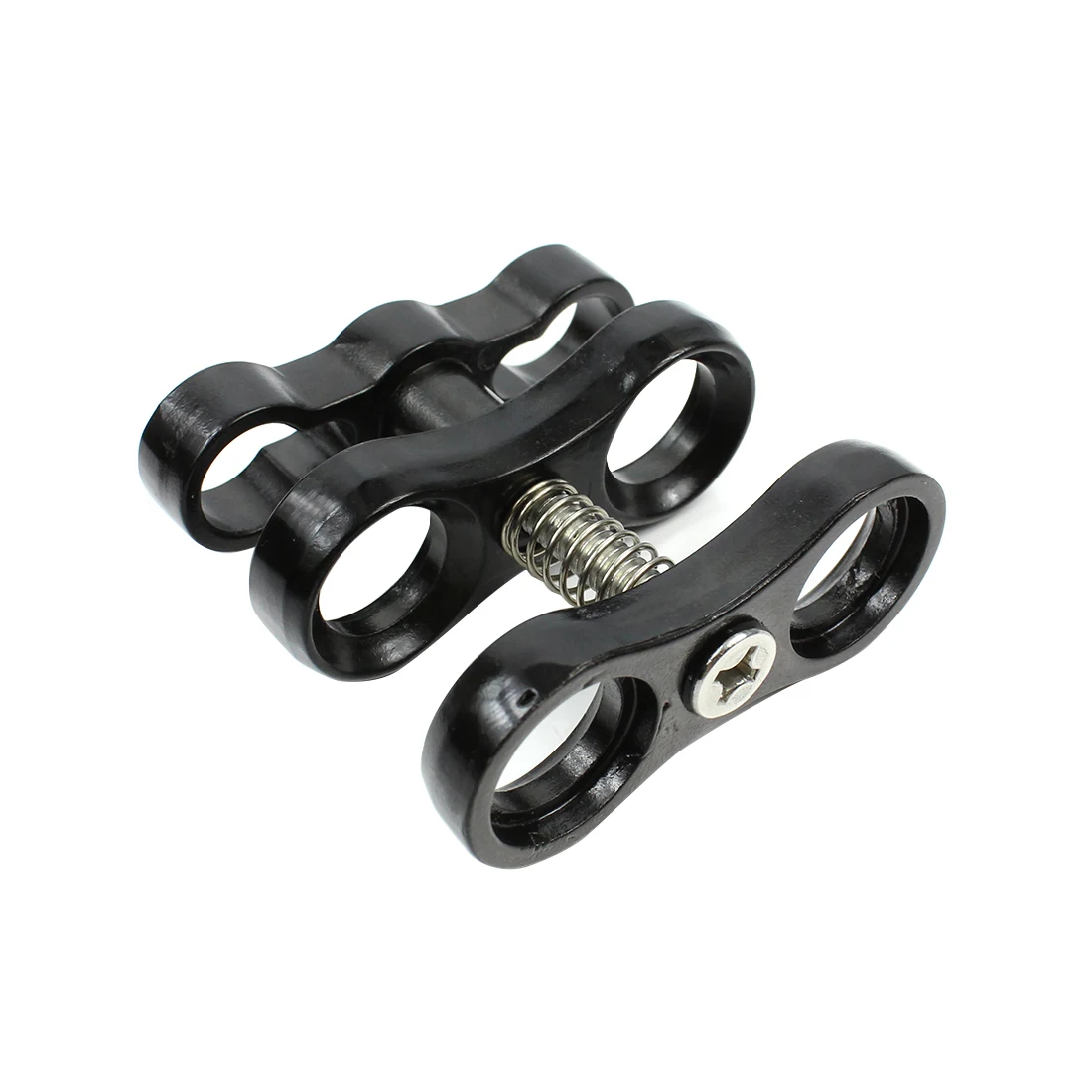 Verbesserter 1-Zoll-Kugel-Schmetterlings-Clip aus Aluminiumlegierung, Tauchlichter-Arm, 360-Grad-Halterung, Adapter für Gopro Osmo Kamera-Zubehör – Detail 13