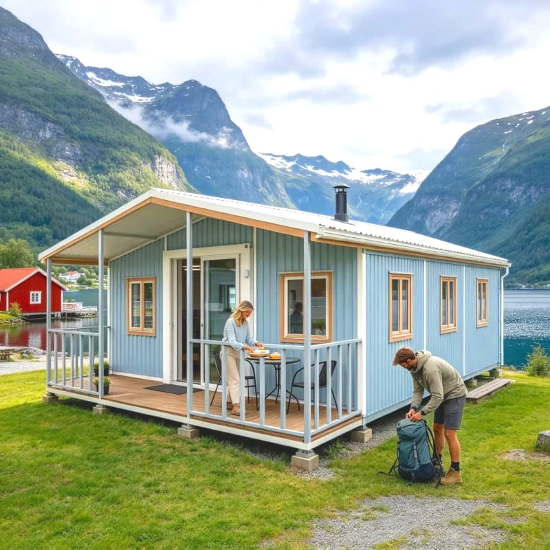 Folding Container House Collapsible Living Pod Customized Easy Install Mobile House for Mine Site Field Camp Exploration