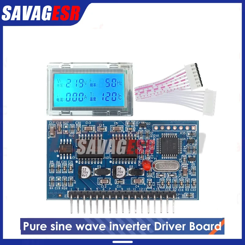 5V DC-AC Pure Sine Wave Inverter SPWM Driver Board EGS002 12Mhz Crystal Oscillator EG8010 2113 Driving Module LCD