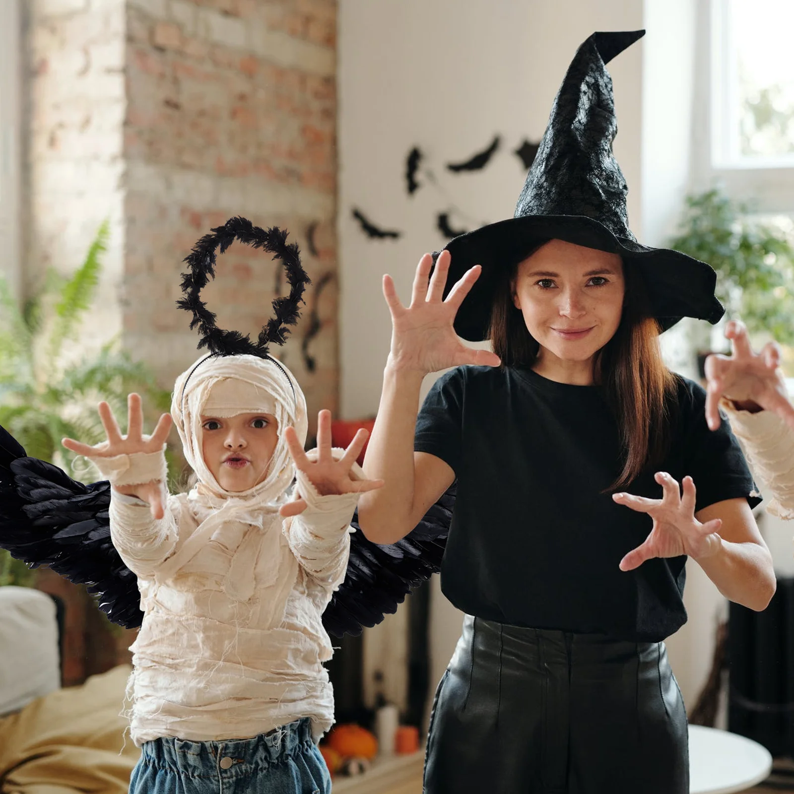 

1Set Devil Cosplay Costume Comfortable Foldable Wings Children Halloween Party Stage Outfit Birthday Festival Supply