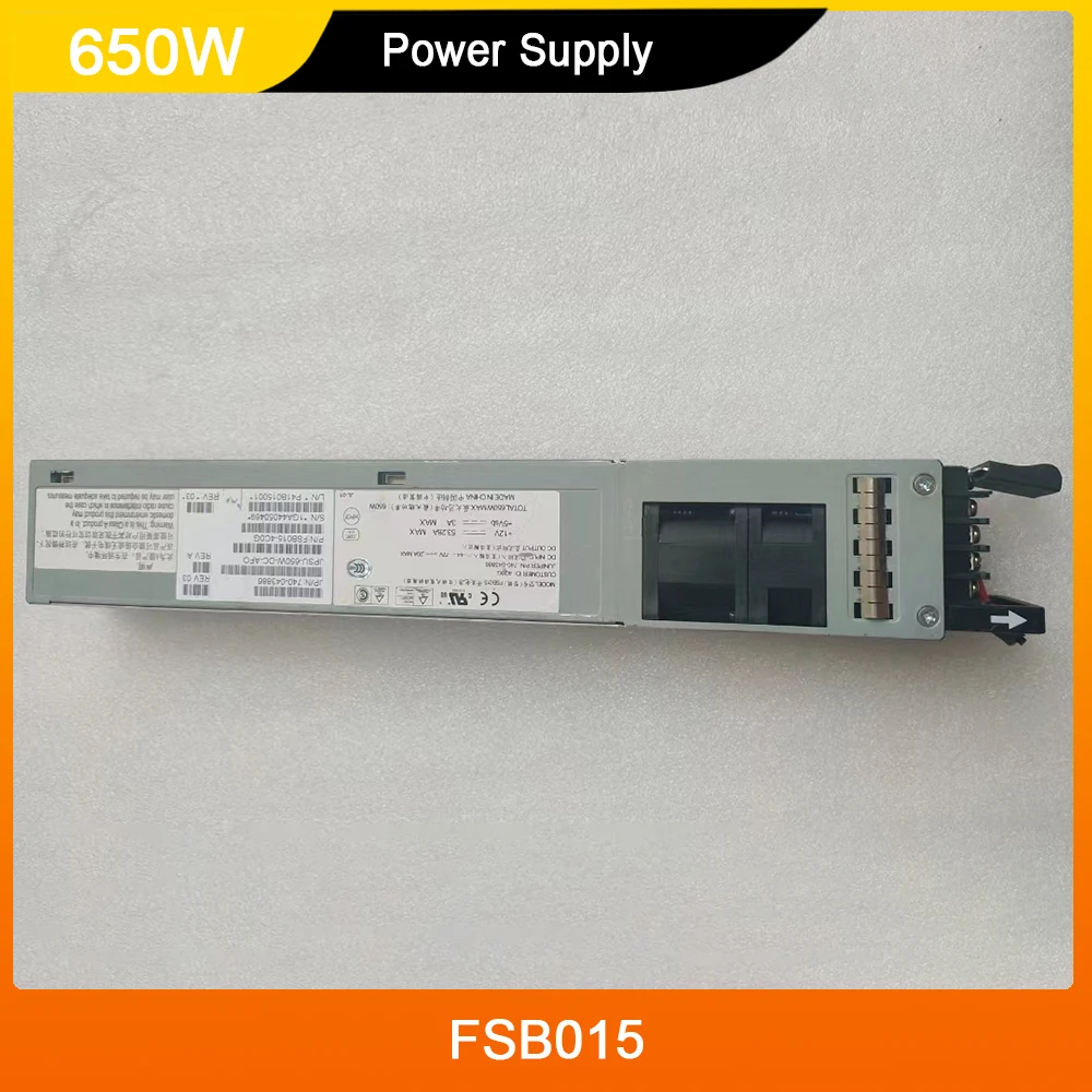 FSB015 740-043886 650W For Juniper JPSU-650W-DC-AFO Network Switch Power Supply