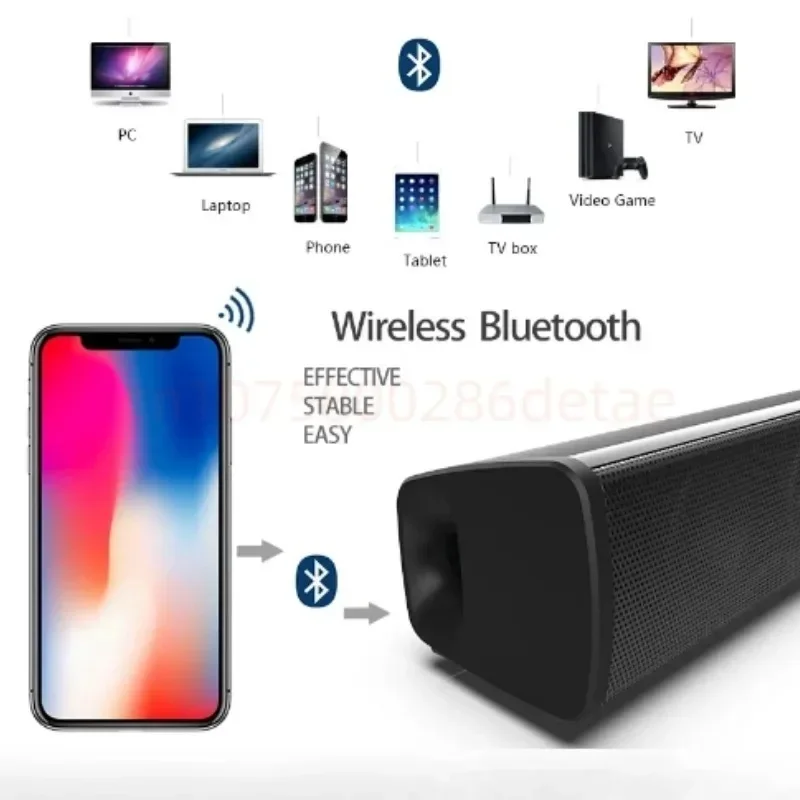 Imagem -05 - Super Poderoso Portátil sem Fio Bluetooth Speaker Surround Stereo Home Theater tv Sound Box Subwoofer Rádio fm