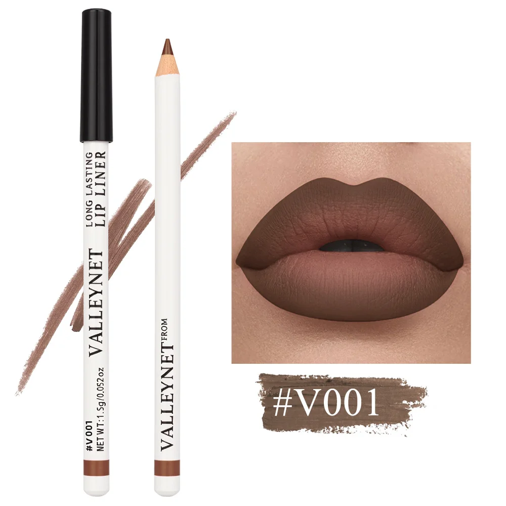 6-Color Matte Lip Liner Silky Smooth and Easy To Apply, Long Lasting Waterproof Suitable for Everyday Makeup Lip Makeup