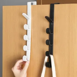 Door Hook Bedroom Door Hanger Clothes Hanging Rack Over The Door Plastic Home Storage Organization Hooks Purse Holder for Bags