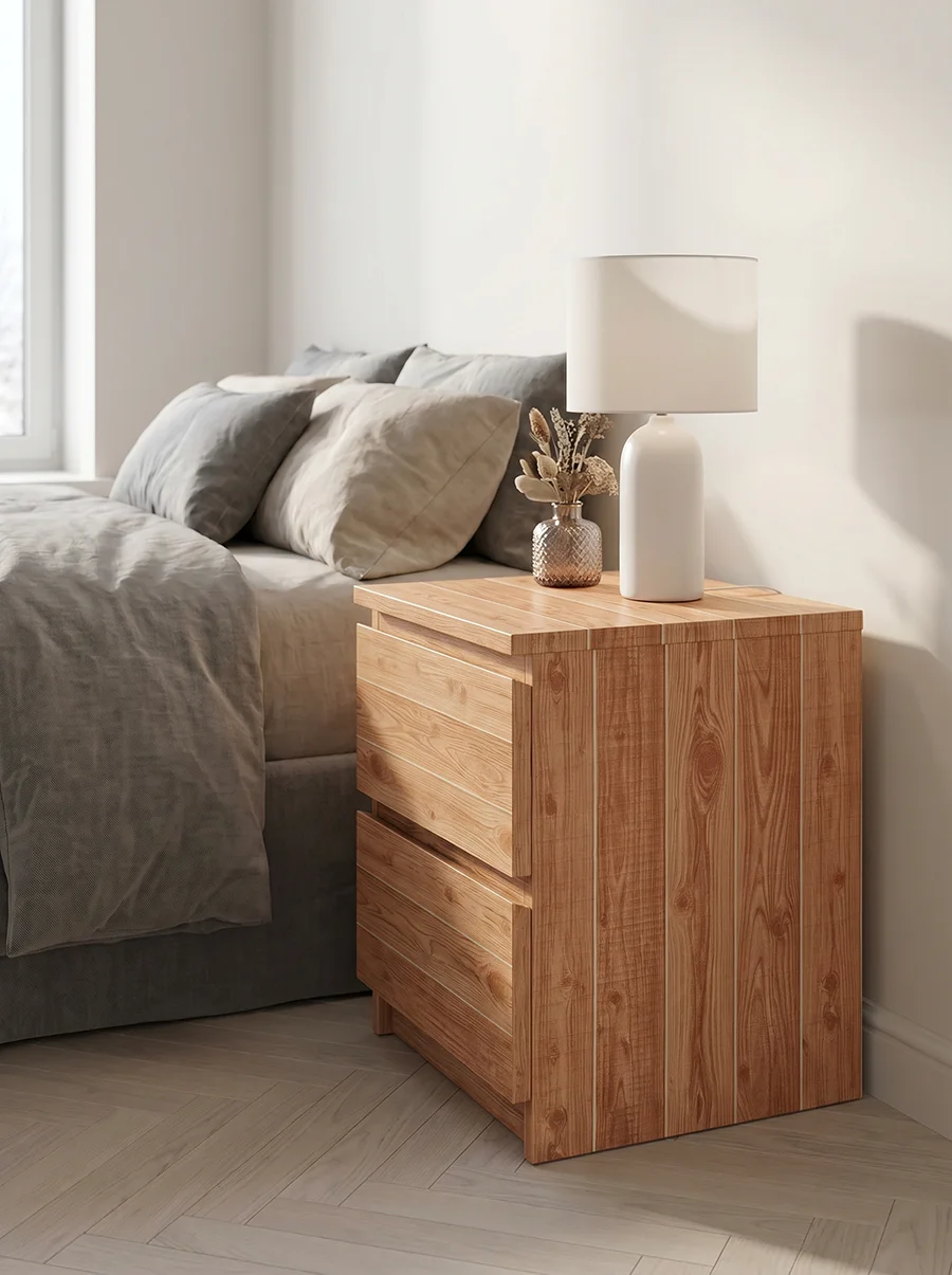 Rustic Pine Wood Plank Self-Ad - Home Decor Rustic ulasan dan harga