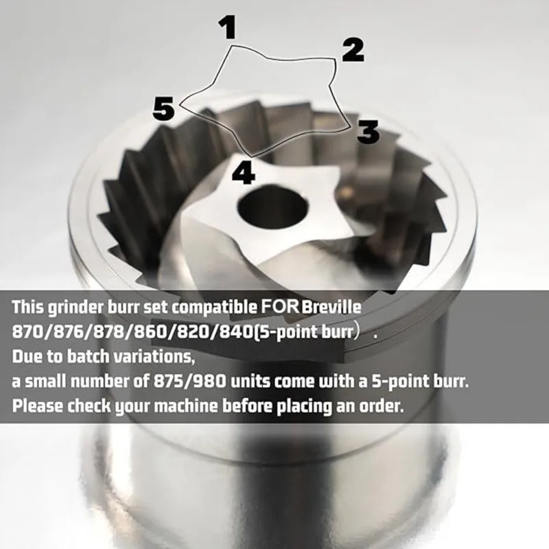 

AC93-For Models 870/876/887/860/820/840 For Breville 8 Series Coffee Machines Replacement Burr Blades