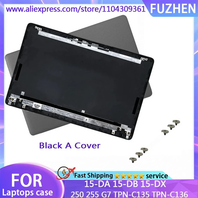 New For 250 G7 TPN-C135 TPN-C136 15-DA 15-DB 15-DX LCD Back Cover Front Bezel Palmrest Bottom Case Hinges Top Lid