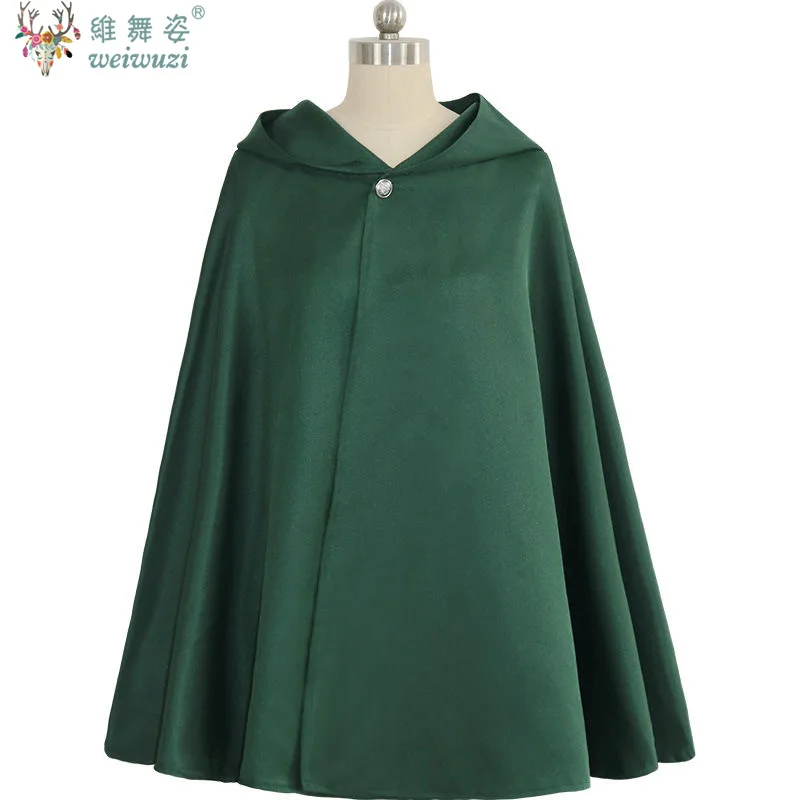 Cape à capuche japonaise pour Halloween, Costume de Cosplay du Corps de Scout, châle vert, Costume pour hommes et femmes, Cape d'attaque des titans
