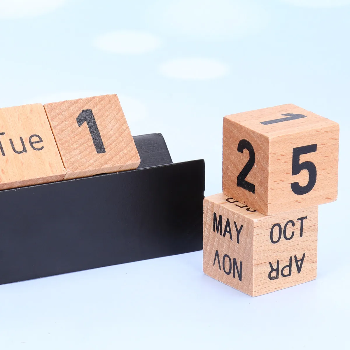 

Набор вечных календарей из натурального дерева, настольный декор для офиса, дома, школы, винтажное украшение для стола