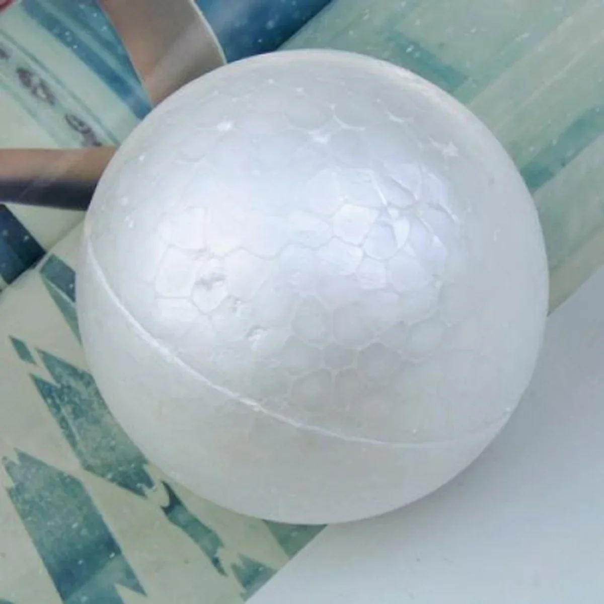 10Pcs 10cm White Polystyrene Balls Craft Decoration Christmas Tree Ornaments Soft Multiple Use Coloring