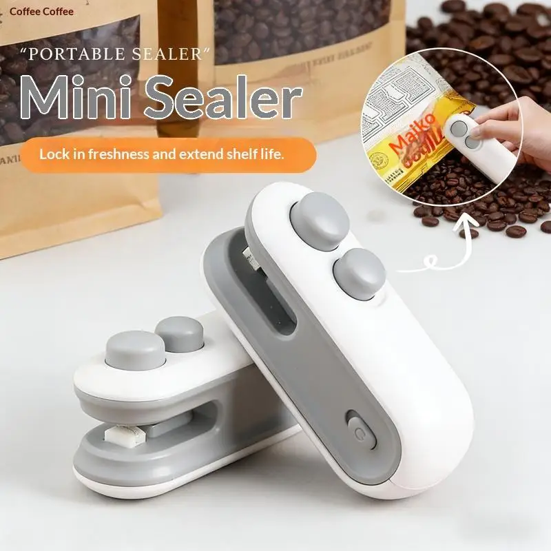 Mini Heat Bag Sealing Machine Portable Plastic Bag Clip Sealing Machine Package Sealer Bags Food Packaging Heat Sealer..