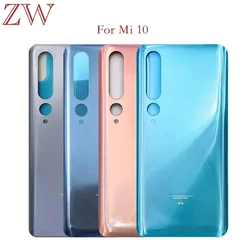 For Xiaomi Mi 10 Mi10 Battery Back Cover 3D Glass Panel Rear Door For Xiaomi Mi 10 Battery Housing Case With Adhesive Replace