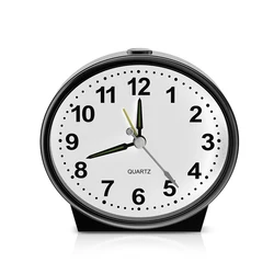 ORIA Analog Alarm Clock Bedside Silent Travel Alarm Clock Table Clocks with Night Light And Snooze for Heavy Sleepers Kids Elder