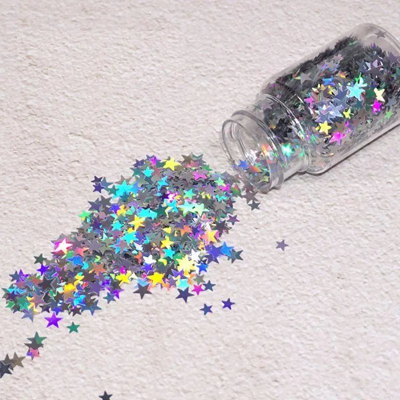 Five-Pointed Star Art Sequins 3D Art Decals Manicure Decoration