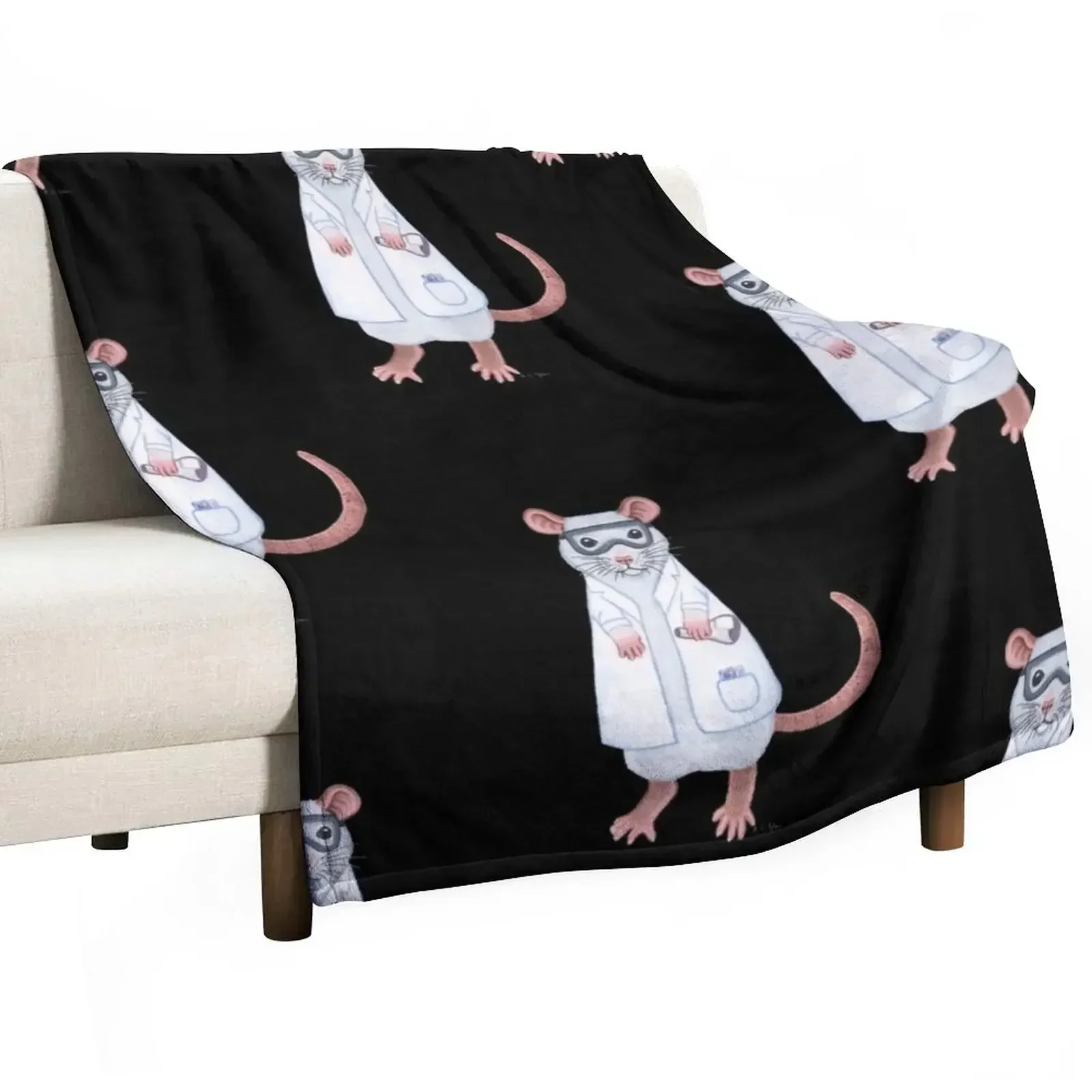 

Lab Rat Throw Blanket Tourist Baby Weighted Blankets