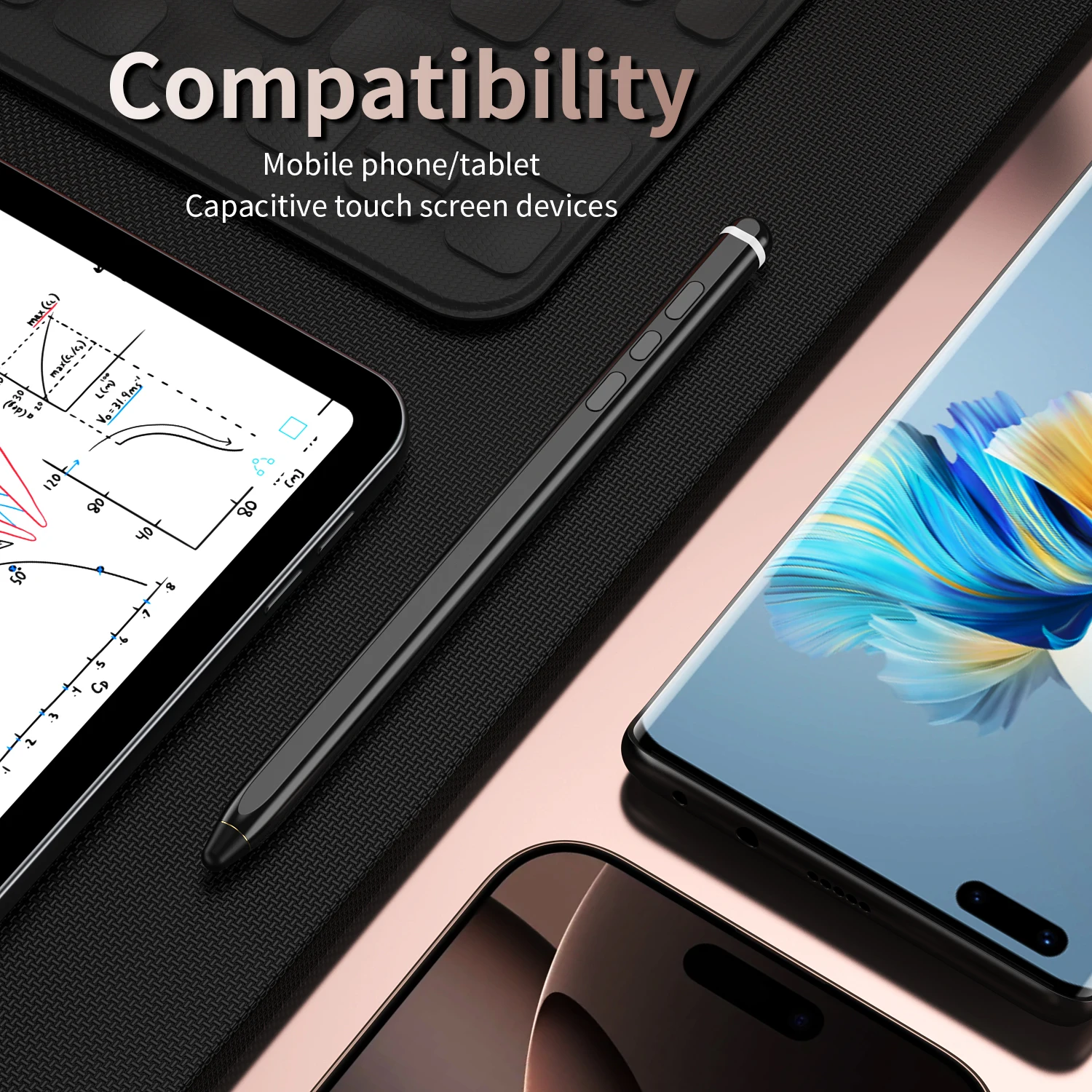 

Multi-functional Bluetooth Pen For Samsung Galaxy Z Fold 7 6 5 4 3 5G W/Pen Slot,Charger Cable, Replace Pen Refill, Smart Stylus