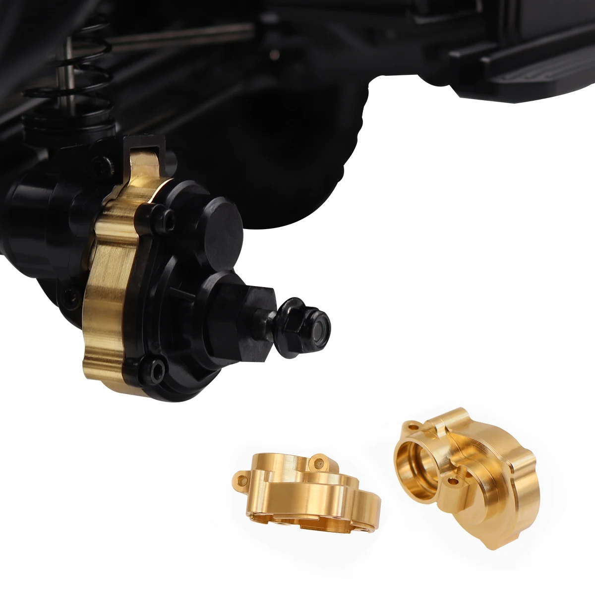 Heavy Brass Counterweight Portal Drive Housing Axle Mount Knuckles for TRX4 1/10 HB R1001 R1002 R1003 RC Crawler Upgrade Parts