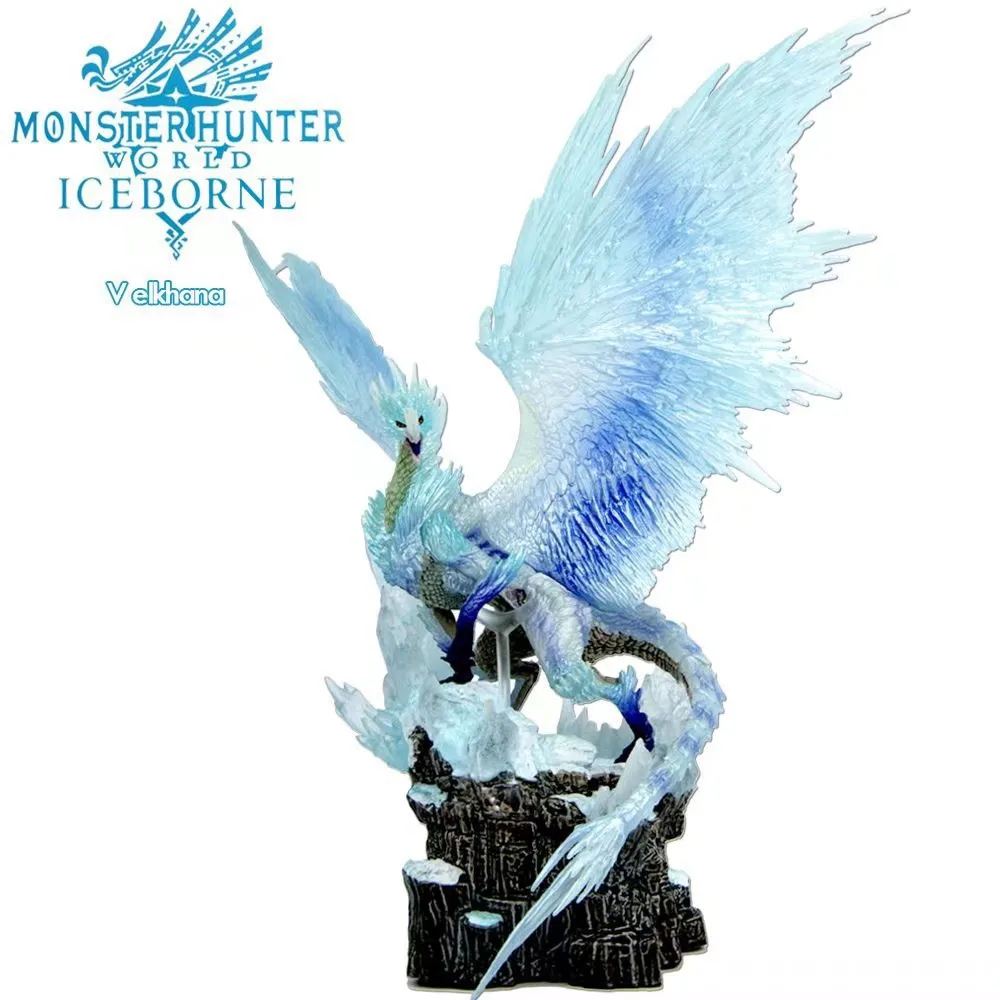 

21.5cm Monster Hunter Game Peripheral World Icefield Collector's Edition Ice Curse Dragon Action Figures Kids Toys Birthday Gift