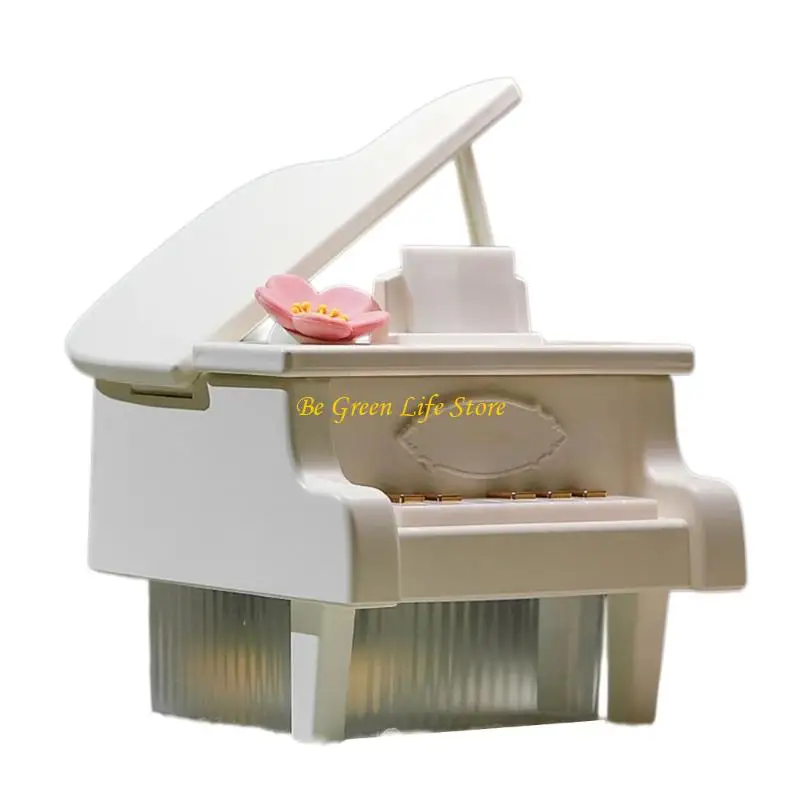 M7DF Diffusore Piano a forma olio essenziale silenzioso Automatico Umidificarsi con luce notturna a LED per camera da per