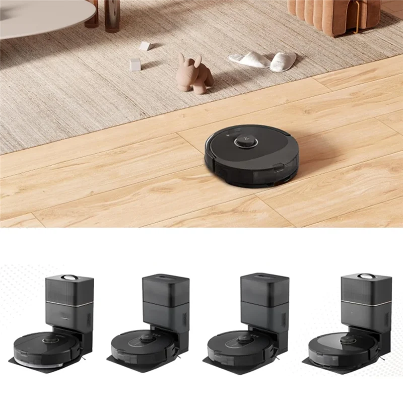 ABZA-สําหรับ Roborock Q8 Max +/Q5 Max +/Q5 Pro +/Q5 Duoroller + เครื่องดูดฝุ่นลูกกลิ้งแปรงด้านข้างกรองMop Padฝุ่นกระเป๋า