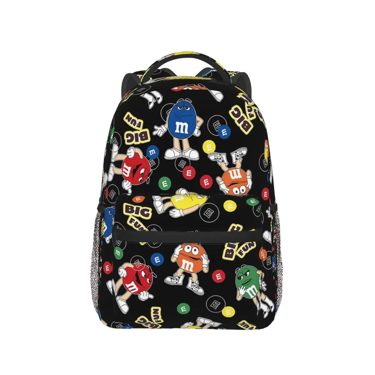 M And M Character Baby-Rucksack, heißer Verkauf, Tagesrucksack, große Kapazität, Kinder-Büchertasche, Schultasche, Umhängetaschen für Männer und Frauen